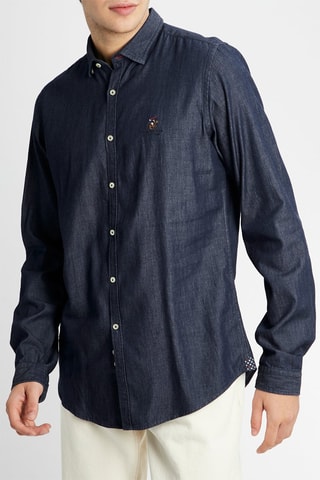 Camisa de ganga - Azul