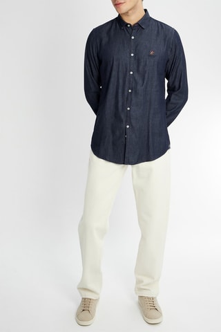 Camisa de ganga - Azul