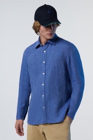 Camisa de linho - Azul