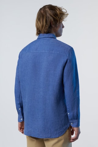 Camisa de linho - Azul