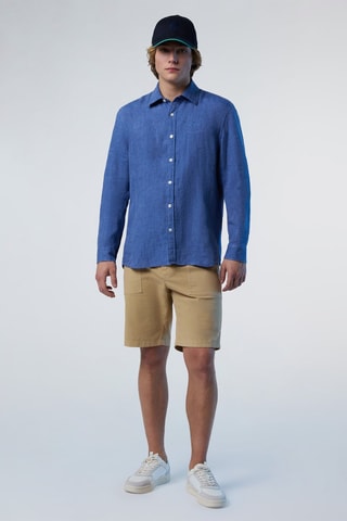 Camisa de linho - Azul