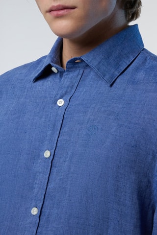 Camisa de linho - Azul