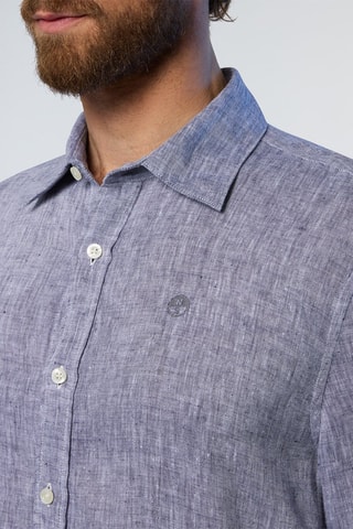 Camisa de linho - Azul-marinho