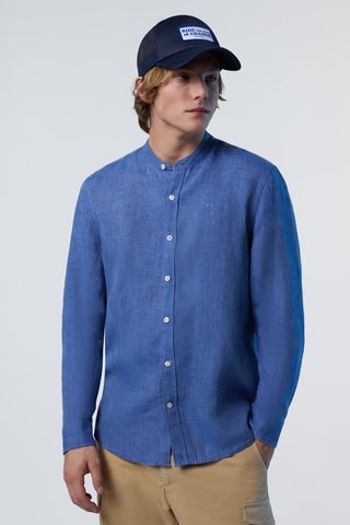 Camisa de linho - Azul