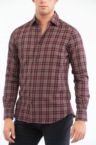 Camisa regular - Bordô - Glanshirt