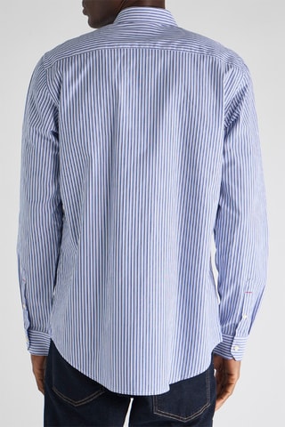 Camisa - Azul e cru