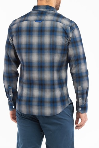 Camisa slim- Azul