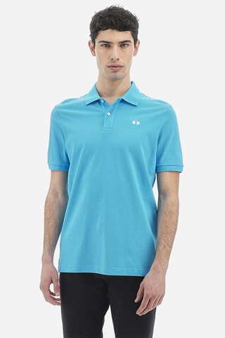Polo regular - Azul-claro