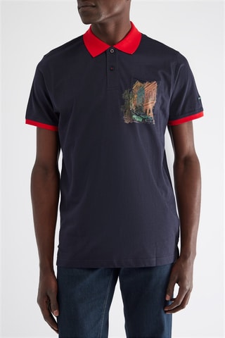 Polo regular - Azul - Harmont & Blaine Jeans