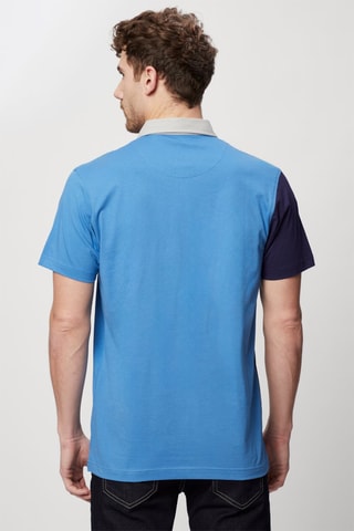 Polo Azul e cinzento mesclado - Harmont & Blaine Jeans