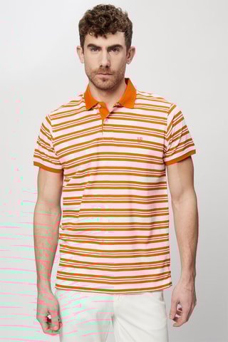 Polo Branco e laranja - Harmont & Blaine Jeans