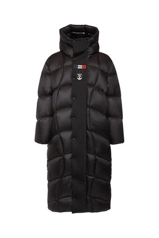 Blusão longue com capuz Moncler x Adidas Originals - Preto