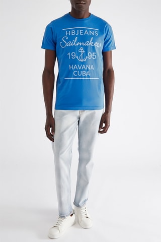 T-shirt - Azul - Harmont & Blaine Jeans
