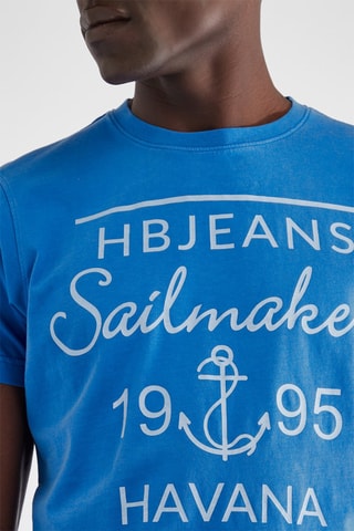 T-shirt - Azul - Harmont & Blaine Jeans