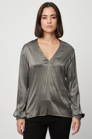 Blusa em seda Verde-azeitona - Harmont & Blaine