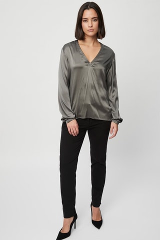 Blusa em seda Verde-azeitona - Harmont & Blaine