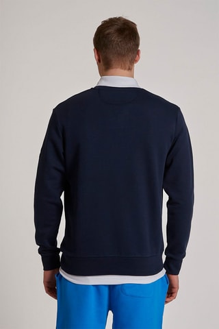 Sweat polar Azul-marinho e amarelo