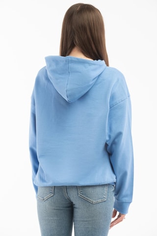 Sweat com capuz - Azul-celeste