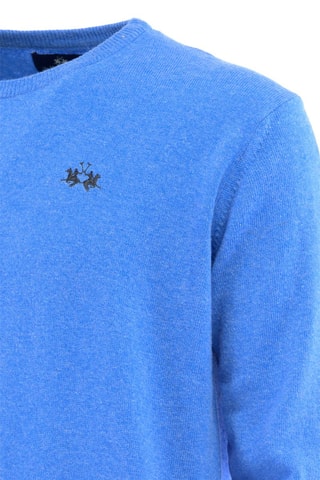 Sweat regular em lã - Azul