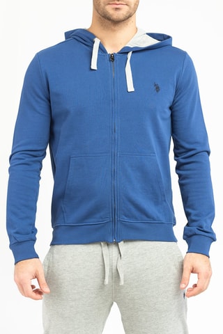 Sweat com capuz Azul