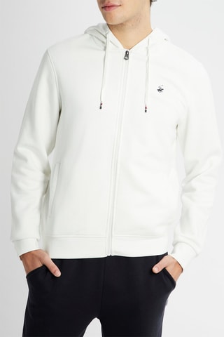 Sweat com capuz - Branco