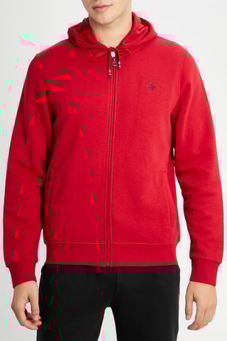 Sweat com capuz - Vermelho