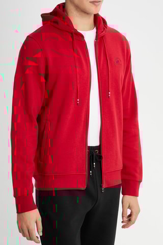 Sweat com capuz - Vermelho