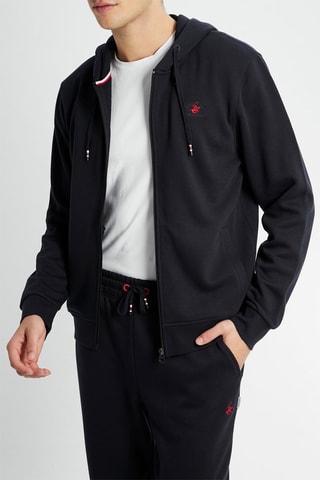 Sweat com capuz - Azul-noite