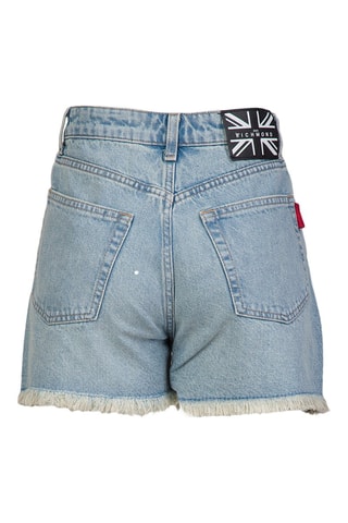 Calções de ganga de cintura subida Istit - Azul