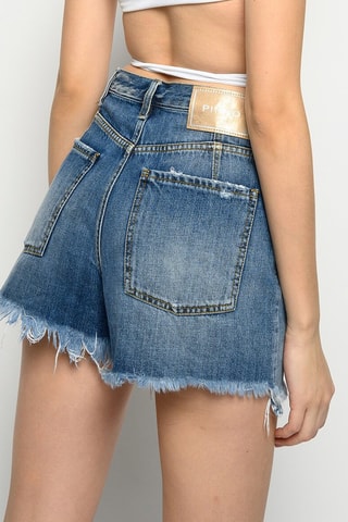 Calções de ganga - Azul