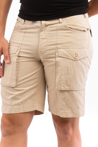 Bermudas regular em linho - Bege - Incotex