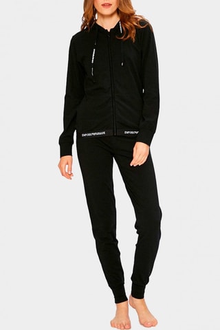 Sweat com capuz e calças de treino - Preto - Emporio Armani