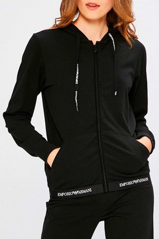 Sweat com capuz e calças de treino - Preto - Emporio Armani