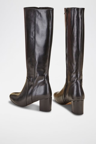 Botas em couro Warren Preto