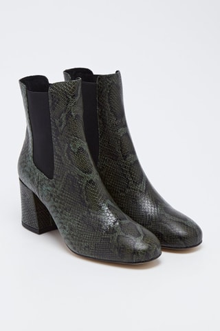 Bottines en cuir Lacado Vert