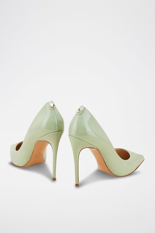 Sapatos de salto em couro Aelia Amêndoa