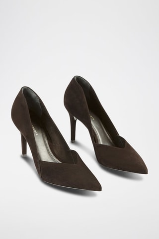 Sapatos de salto em nobuck Avemini Preto