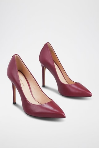 Sapatos de salto em couro Jissia Bordo - Bordô