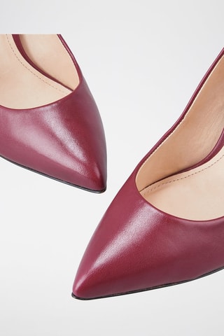 Sapatos de salto em couro Jissia Bordo - Bordô