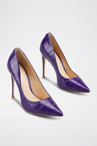 Sapatos de salto em couro Aelia - Violeta