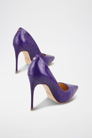 Sapatos de salto em couro Aelia - Violeta