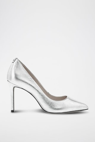 Sapatos de salto em couro Azoa - Prateado