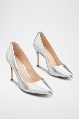 Sapatos de salto em couro Azoa - Prateado