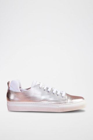Sapatilhas em couro Walace Prateado