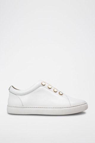 Sapatilhas em couro Hemoya Branco