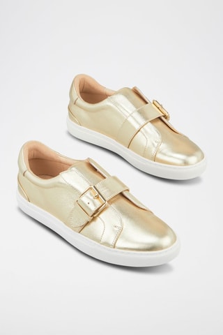 Sapatilhas em couro Hedone Dourado