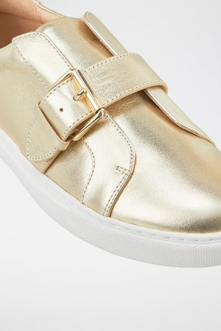 Sapatilhas em couro Hedone Dourado