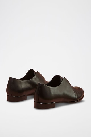 Derbies em couro de vitelo Edorine Preto