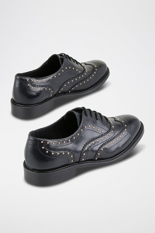 Derbies em couro Vlaia - Preto