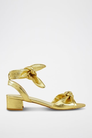 Sandales à talons en cuir Womilia Doré